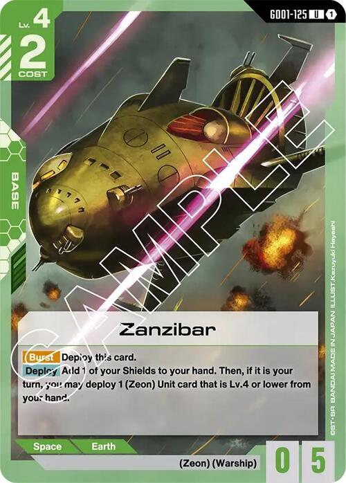 Zanzibar Card Front