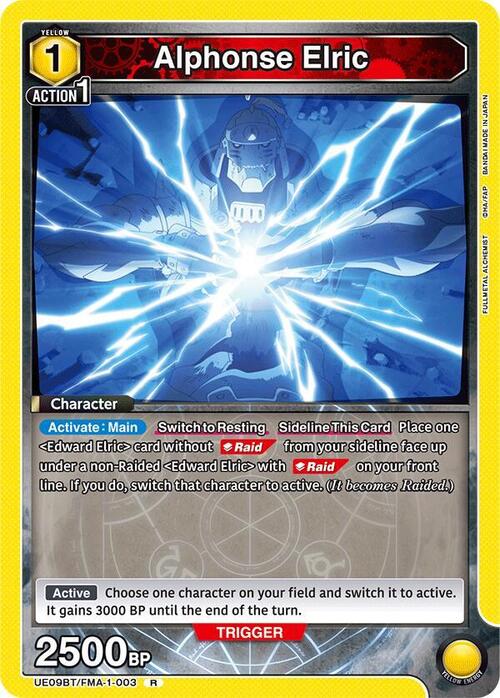 Alphonse Elric Card Front