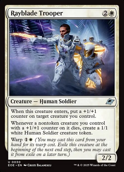 Rayblade Trooper Card Front