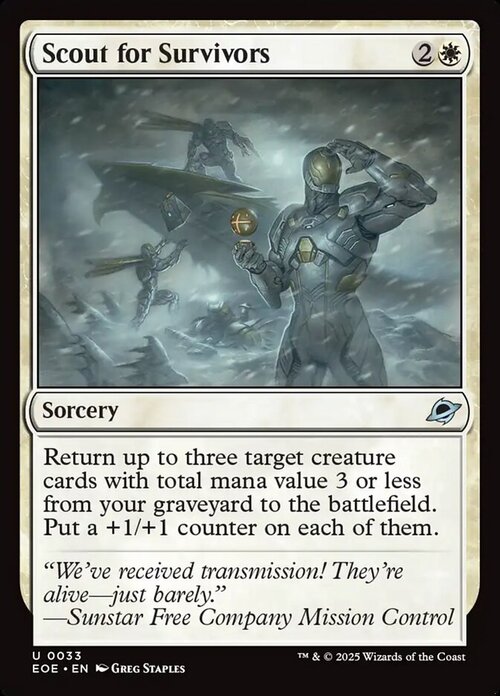 Scout for Survivors Card Front