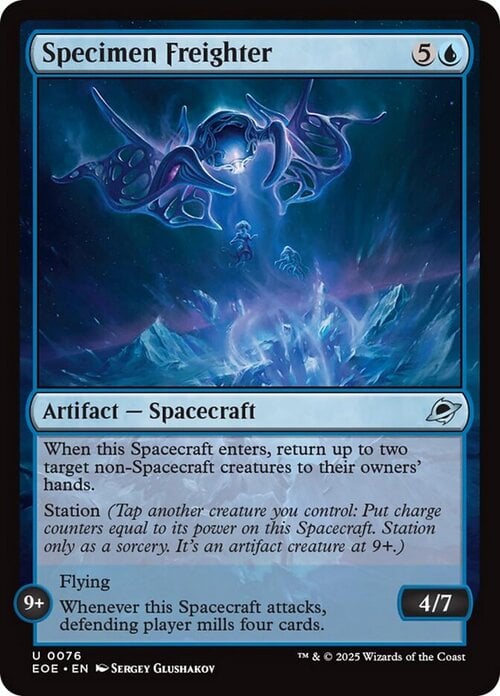 Specimen Freighter Card Front