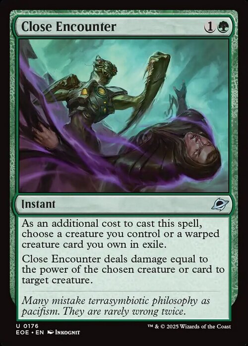 Close Encounter Card Front