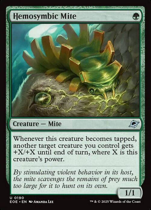 Hemosymbic Mite Card Front