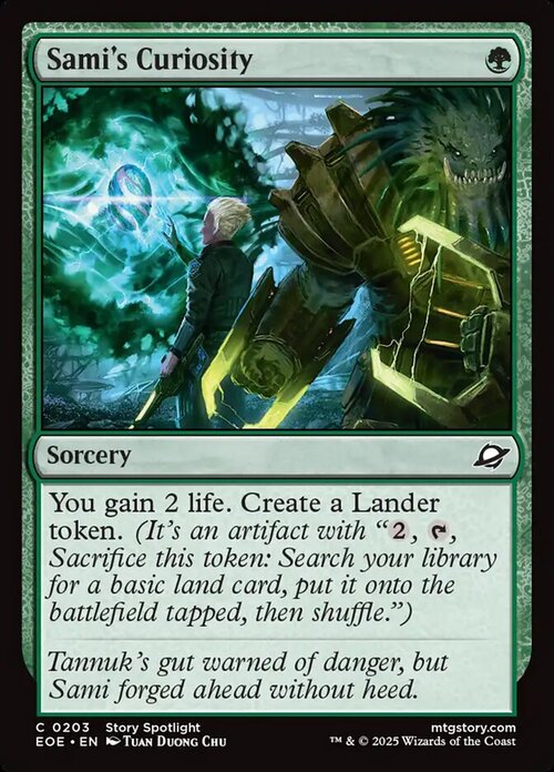 Sami's Curiosity Card Front