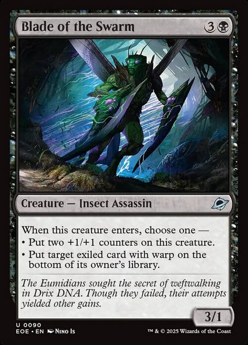 Blade of the Swarm Card Front