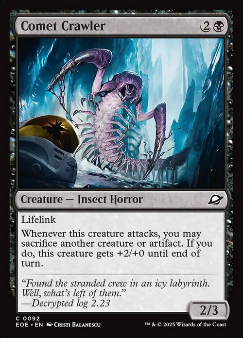 Comet Crawler Card Front