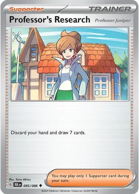 Professor's Research Card Front