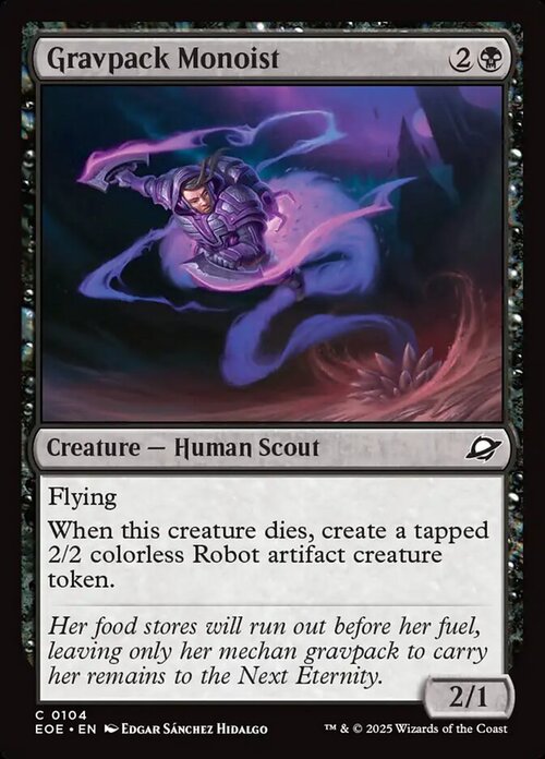 Gravpack Monoist Card Front
