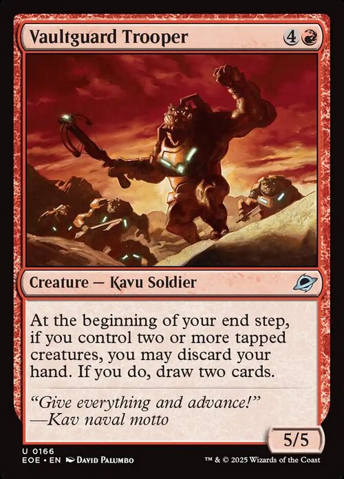 Vaultguard Trooper Card Front