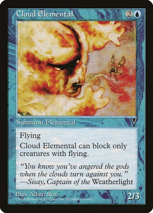 Cloud Elemental Card Front