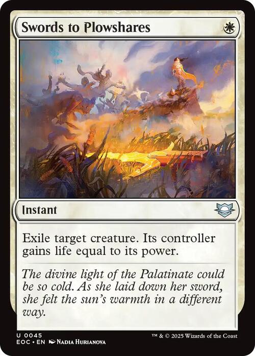 Swords to Plowshares Card Front
