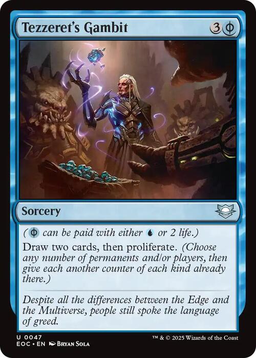 Tezzeret's Gambit Card Front