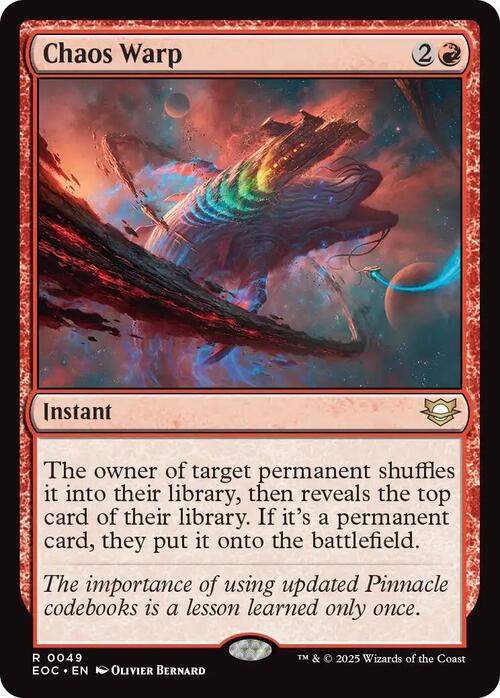 Chaos Warp Card Front