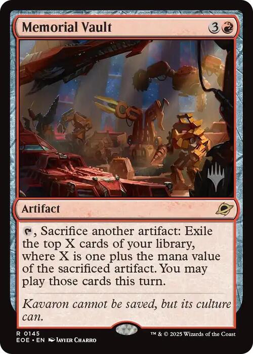 Memorial Vault Card Front