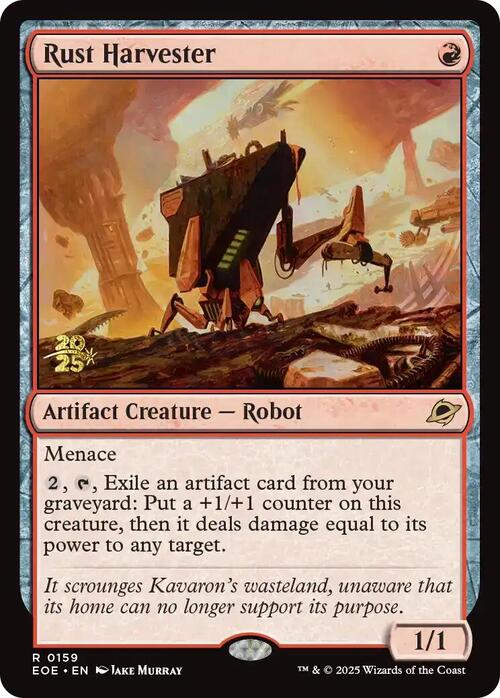 Rust Harvester Card Front