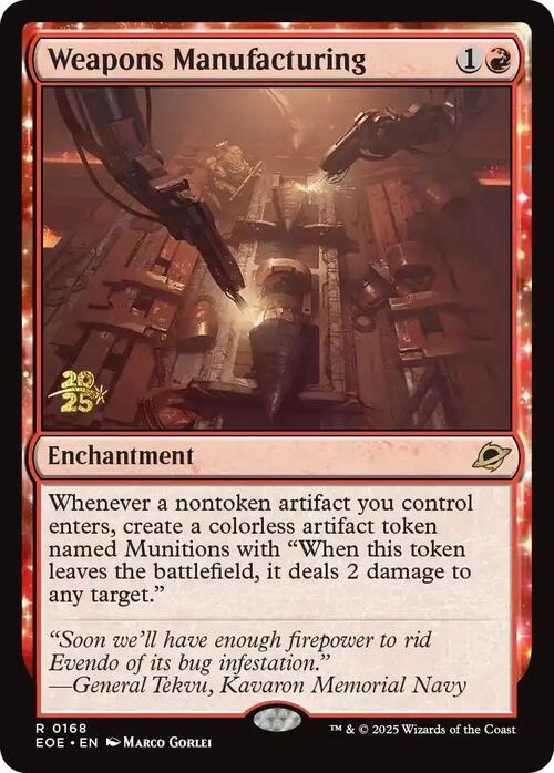 Weapons Manufacturing Card Front