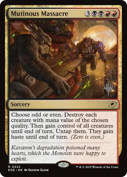 Mutinous Massacre Card Front