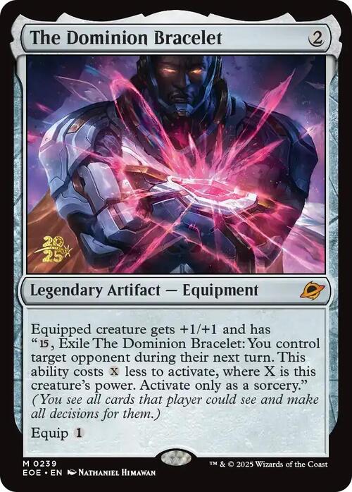 The Dominion Bracelet Card Front