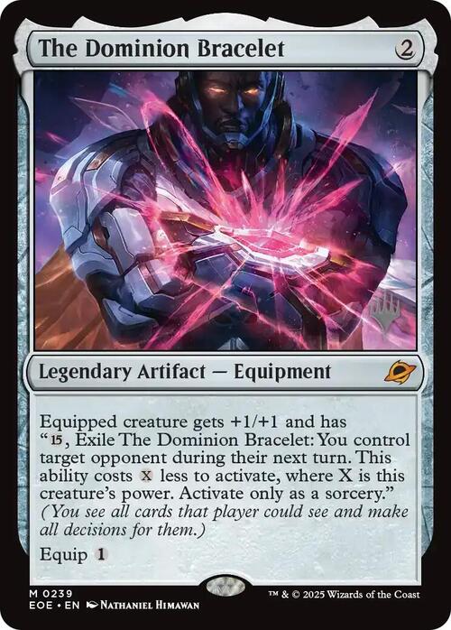 The Dominion Bracelet Card Front