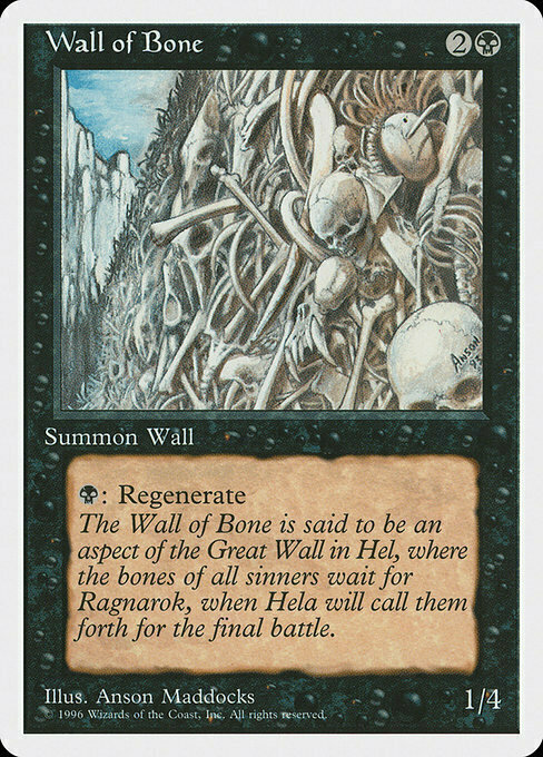 Wall of Bone Card Front