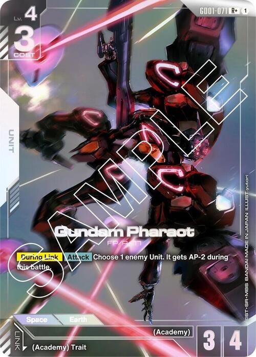 Gundam Pharact Card Front