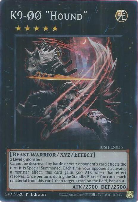 K9-ØØ "Hound" Card Front