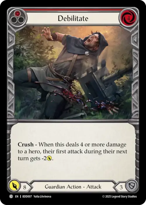 Debilitate Card Front