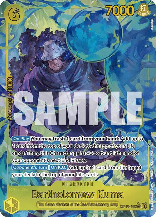 Bartholomew Kuma Card Front
