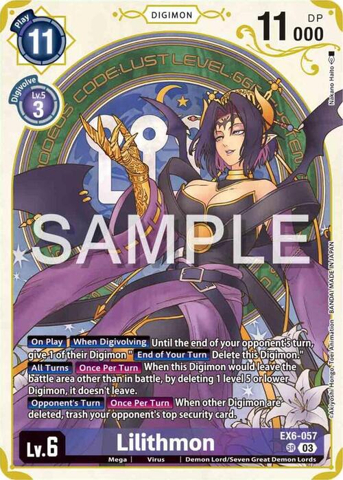 Lilithmon Card Front