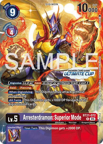 Arresterdramon: Superior Mode Card Front