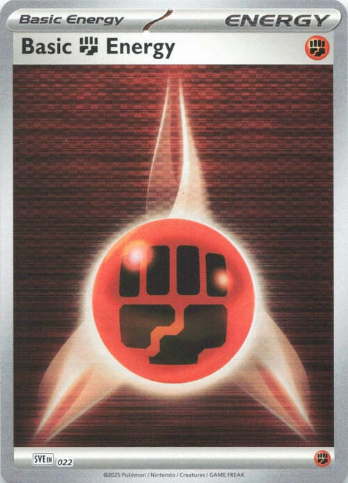 Basic Fighting Energy Card Front