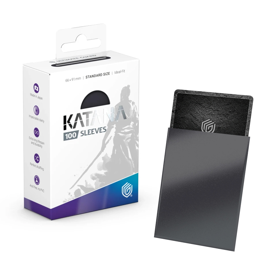 100 Ultimate Guard Katana Sleeves | Obsidian Shard