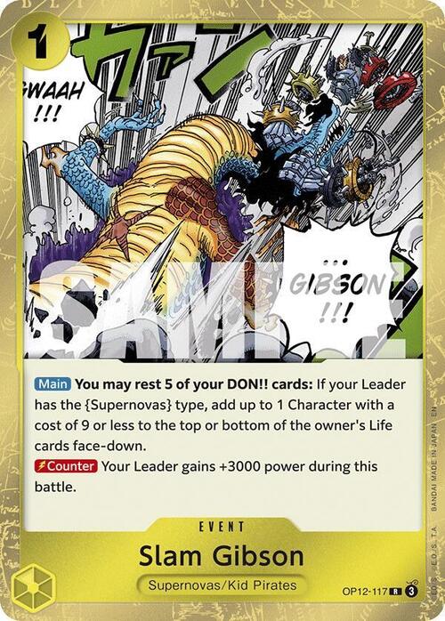 Slam Gibson Card Front