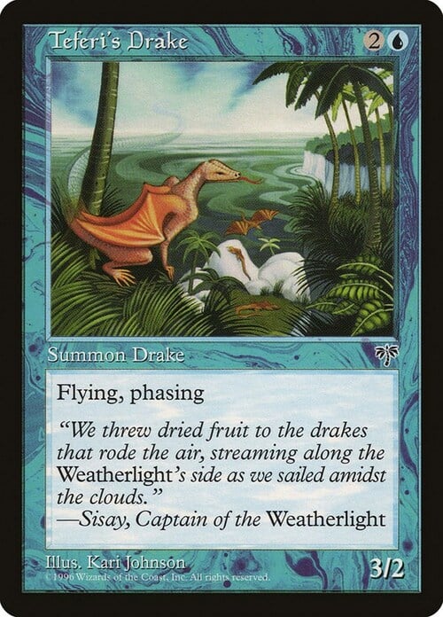 Teferi's Drake Card Front