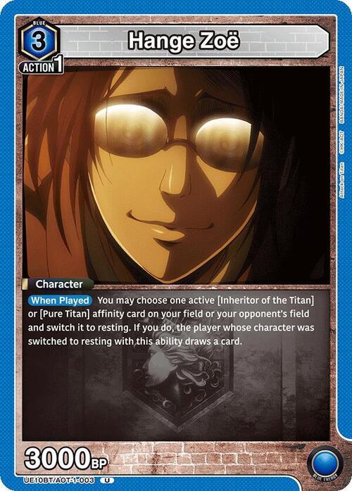 Hange Zoe Card Front