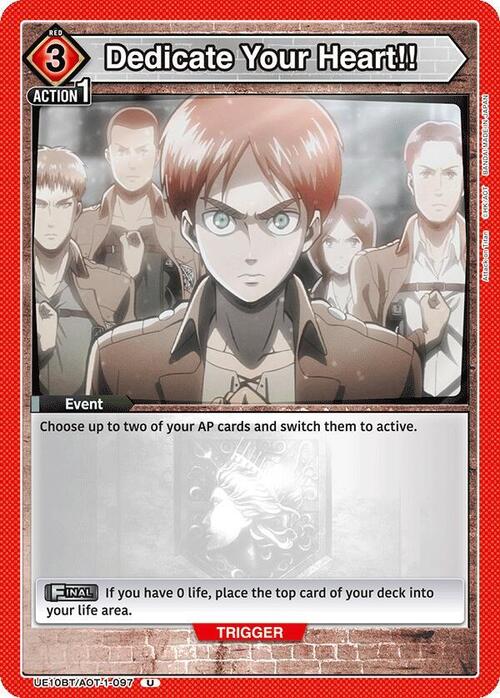 Dedicate Your Heart!! Card Front