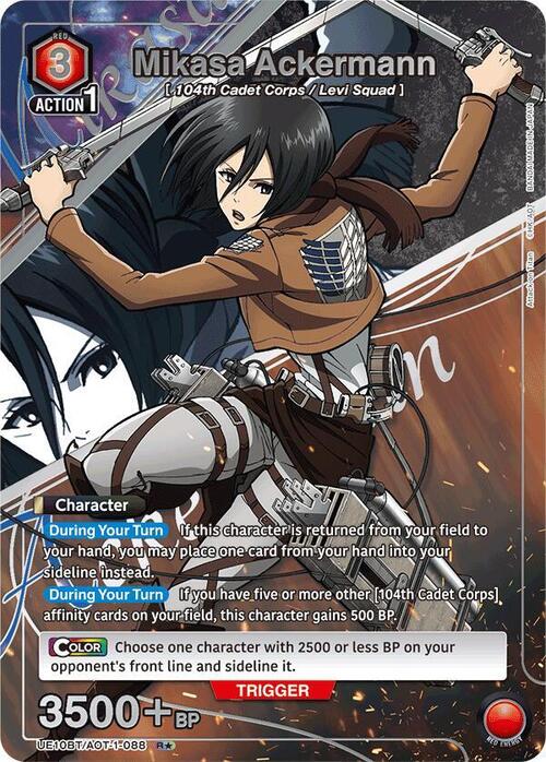 Mikasa Ackermann Card Front