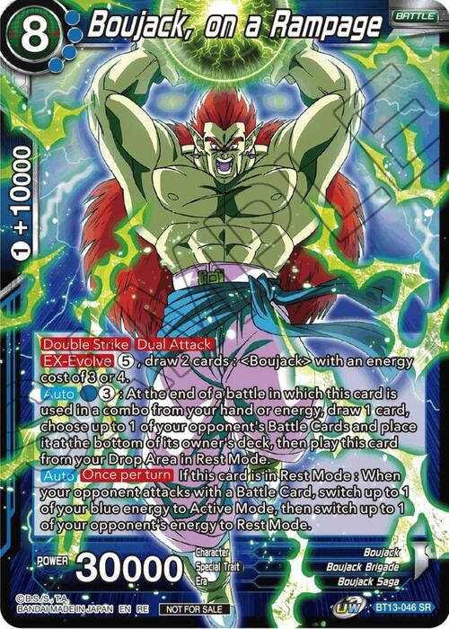 Boujack, On a Rampage Card Front