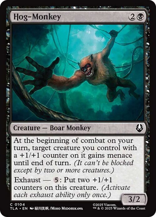 Hog-Monkey Card Front
