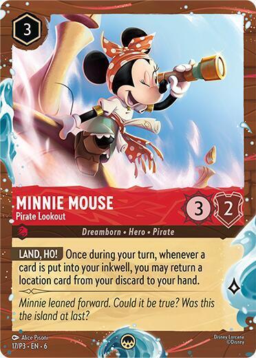 Minnie Mouse - Pirate Lookout Card Front