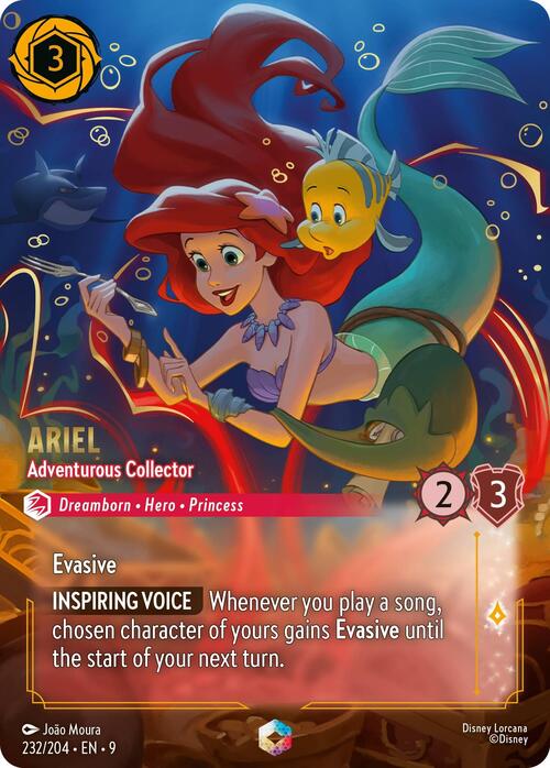 Ariel - Adventurous Collector Card Front