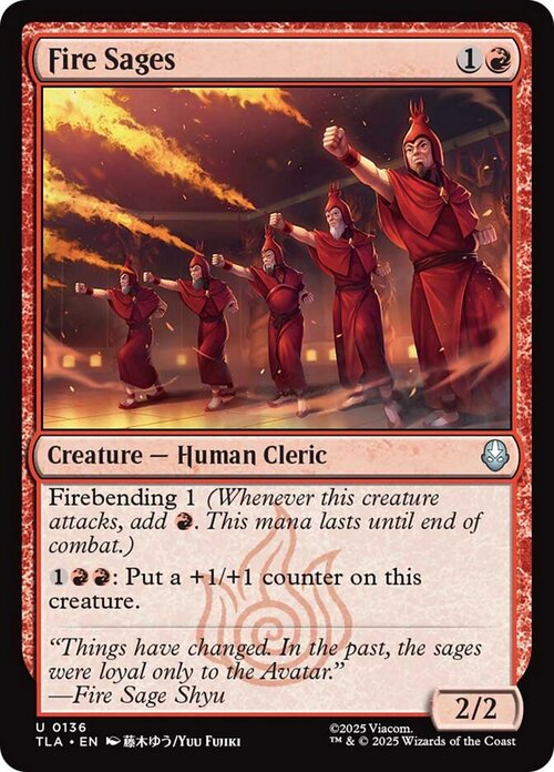 Fire Sages Card Front