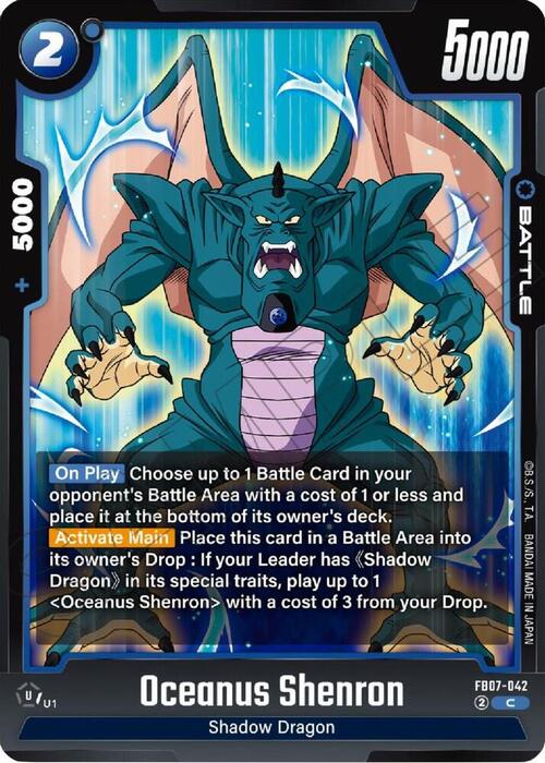 Oceanus Shenron Card Front