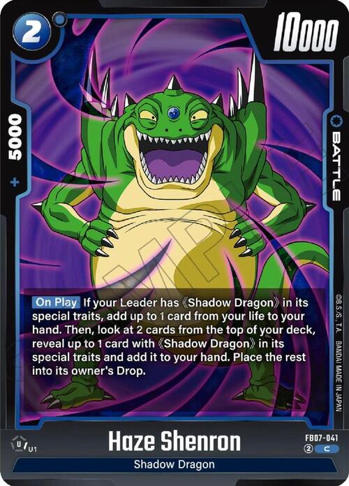 Haze Shenron Card Front