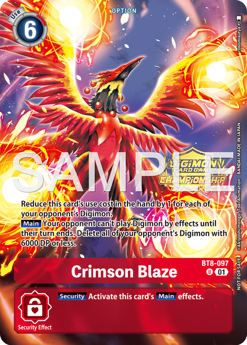 Crimson Blaze Card Front