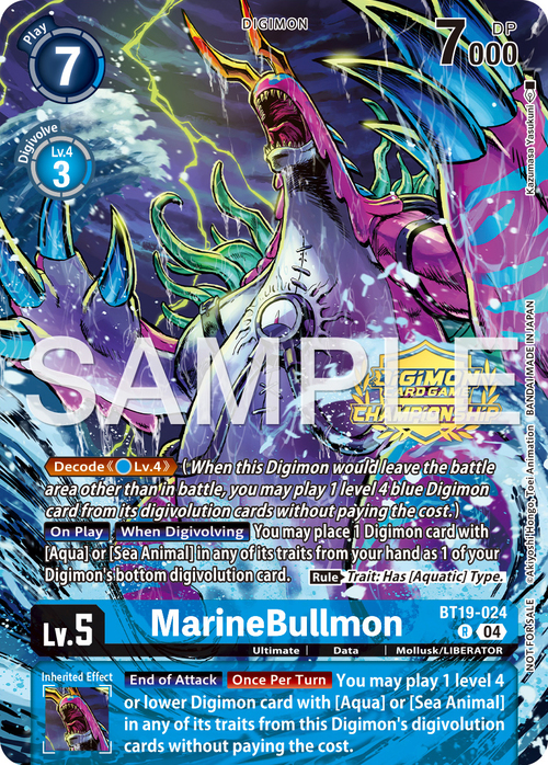 MarineBullmon Card Front