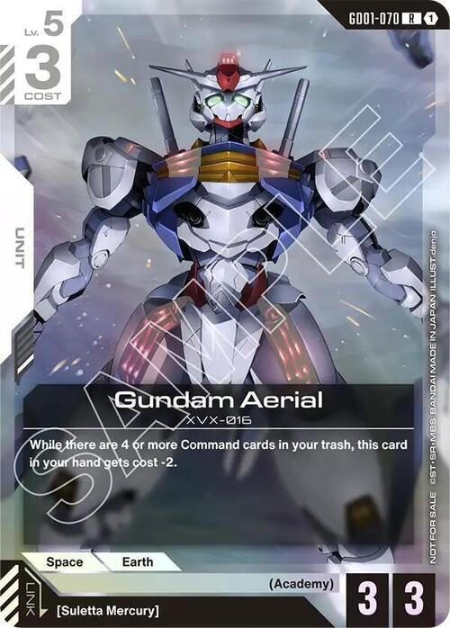 Gundam Aerial Card Front