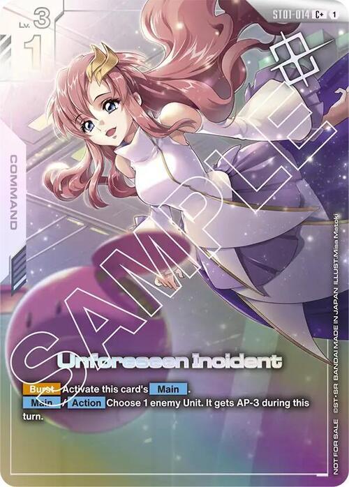 Unforeseen Incident Card Front