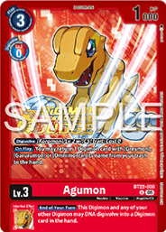 Agumon Card Front