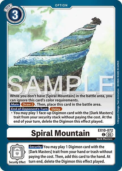 Spiral Mountain Card Front